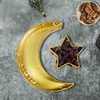 New holiday supplies dining tray tray iron art moon star decoration