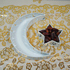 New holiday supplies dining tray tray iron art moon star decoration