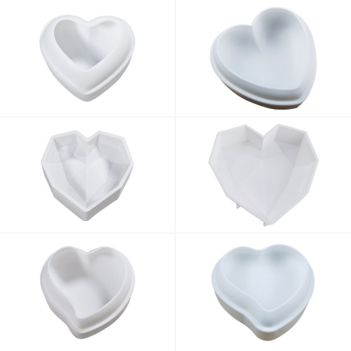 Sanxin Diamond Love French Mousse Cake Silicone Mold DIY Heart-Shaped Chocolate Jelly Baking Tool