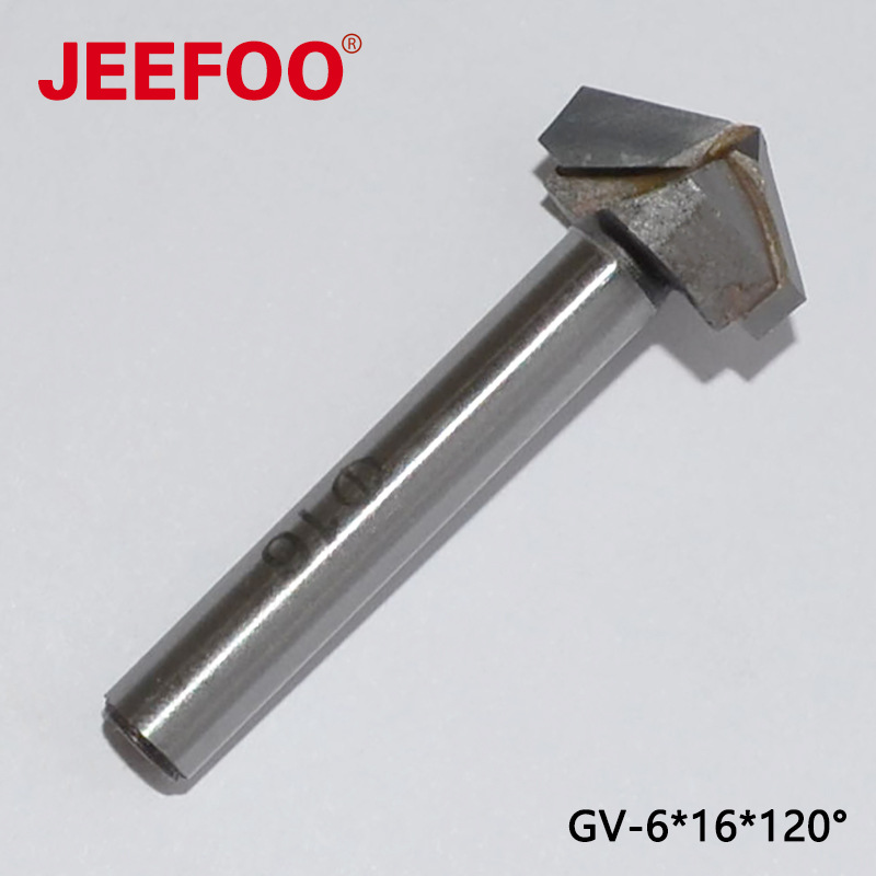 GV-6*16*120 3DV型刀|钨钢倒角刀|合金雕刻机刀具|木工铣刀