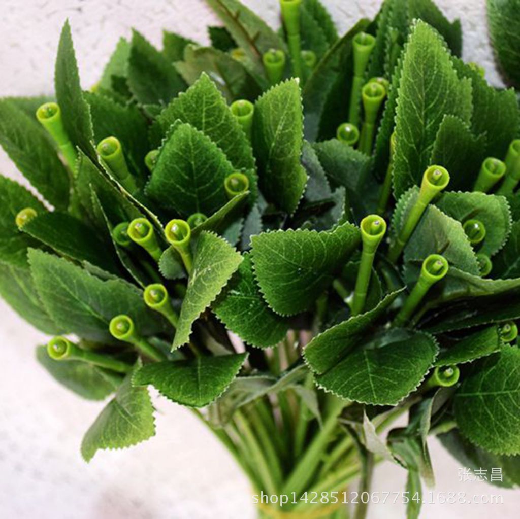 Milan jabón flor cabeza especial flor Rod sola rama ramo material de producción simulación de hoja verde flor Rod