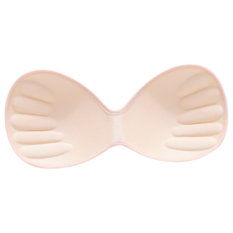 Nueva almohadilla en el pecho de una pieza de inserción de cinco dedos Taza de algodón Tazón sin costuras transpirable de alta elasticidad de una pieza de tranquilidad ropa interior sujetador pad