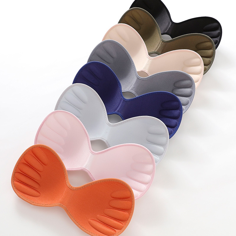 Nueva almohadilla en el pecho de una pieza de inserción de cinco dedos Taza de algodón Tazón sin costuras transpirable de alta elasticidad de una pieza de tranquilidad ropa interior sujetador pad