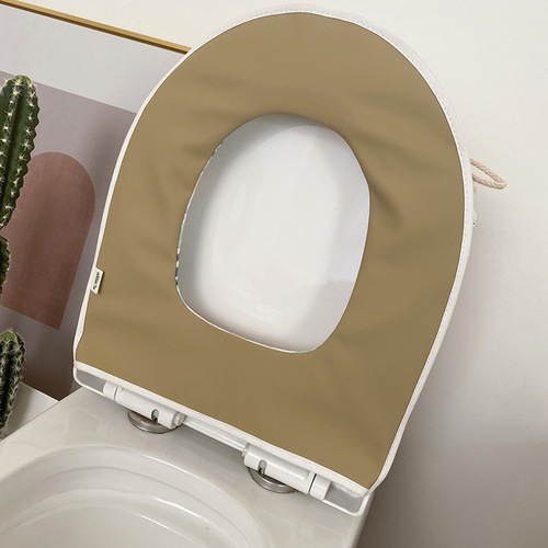 Brie Time Pure Cotton Gauze Toilet Seat Gasket Four Seasons Waterproof Zipper Soft Seat Toilet Cover