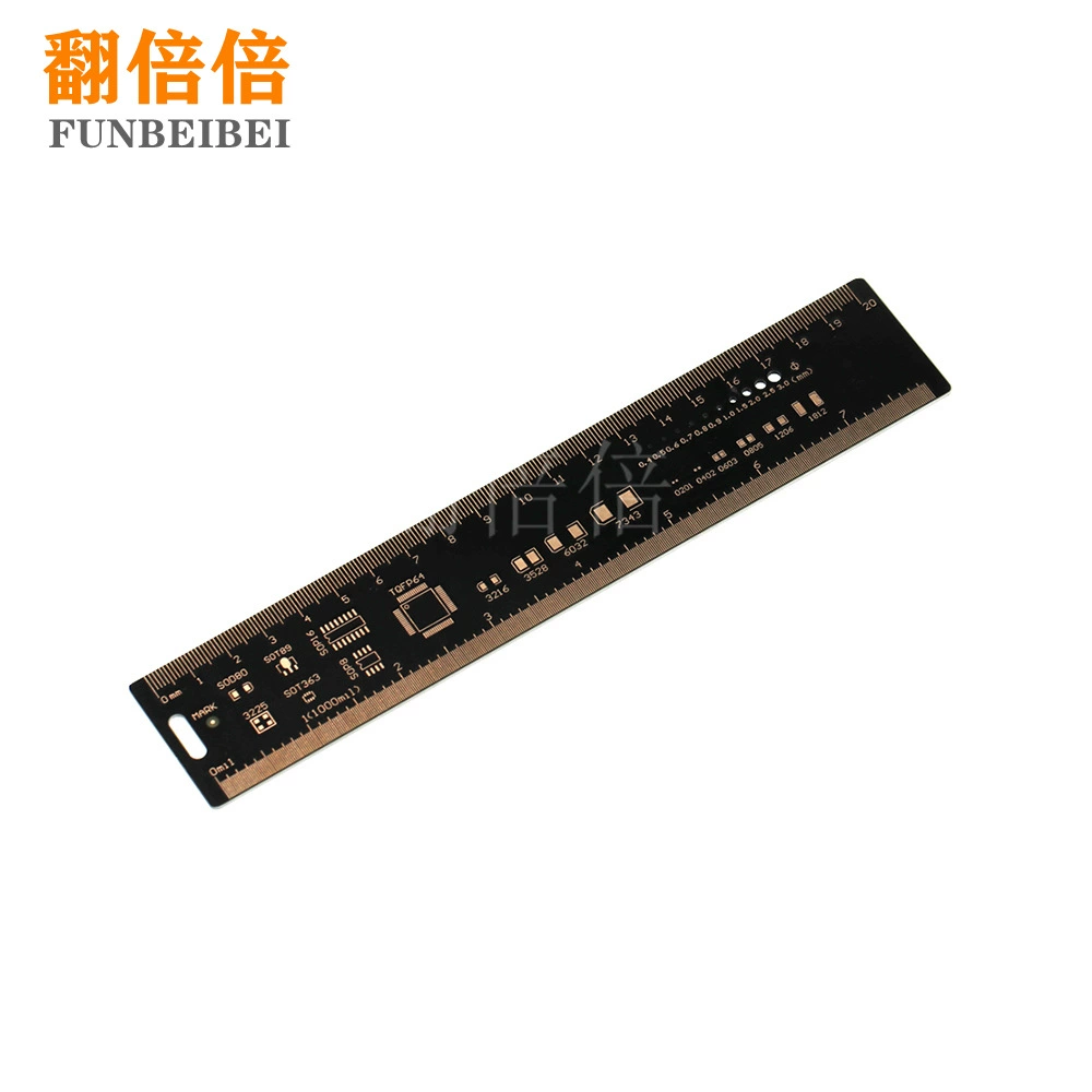 PCB линейка PCB Engineering Ruki Rules 15см 20см 25см утопленная золотая инженерная линейка