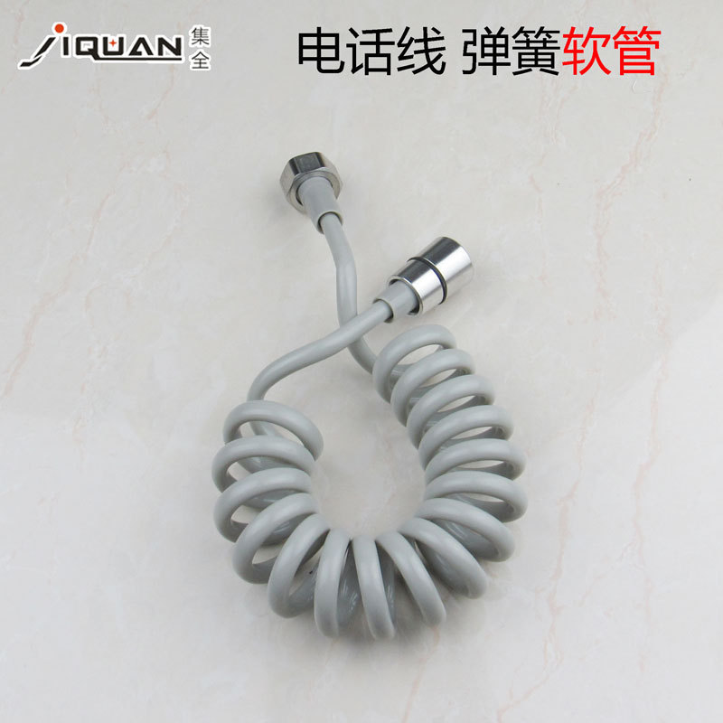304 Cap Telephone Line Lowers Telescopic Spring Tube Shower Set Washer Spray Gun Connecting Tube 2 m 3 m 5 m