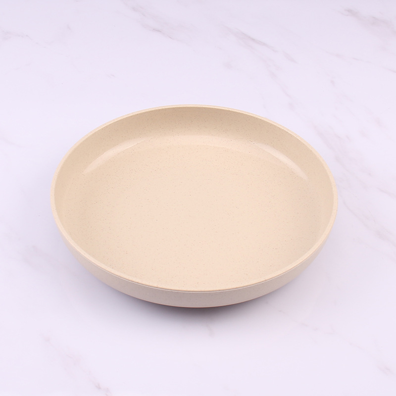 Paja DE TRIGO 21cm redondo profundo plato creativo gota resistente plato dumpling placa hogar vajilla dumpling pastel placa