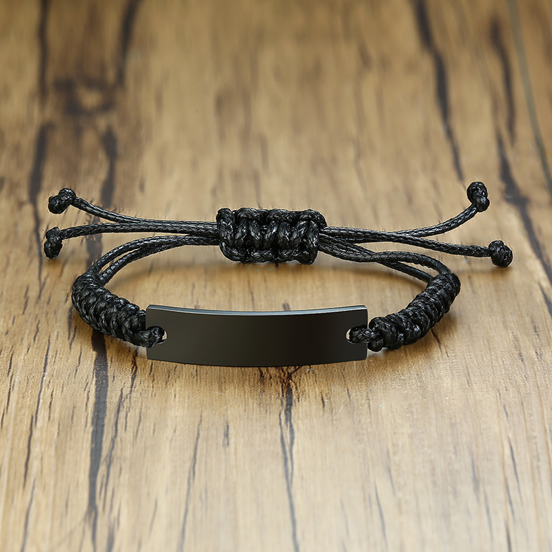 Quanxi Water Simple Curved Brand Bracelet Corroded Stainless Steel…
