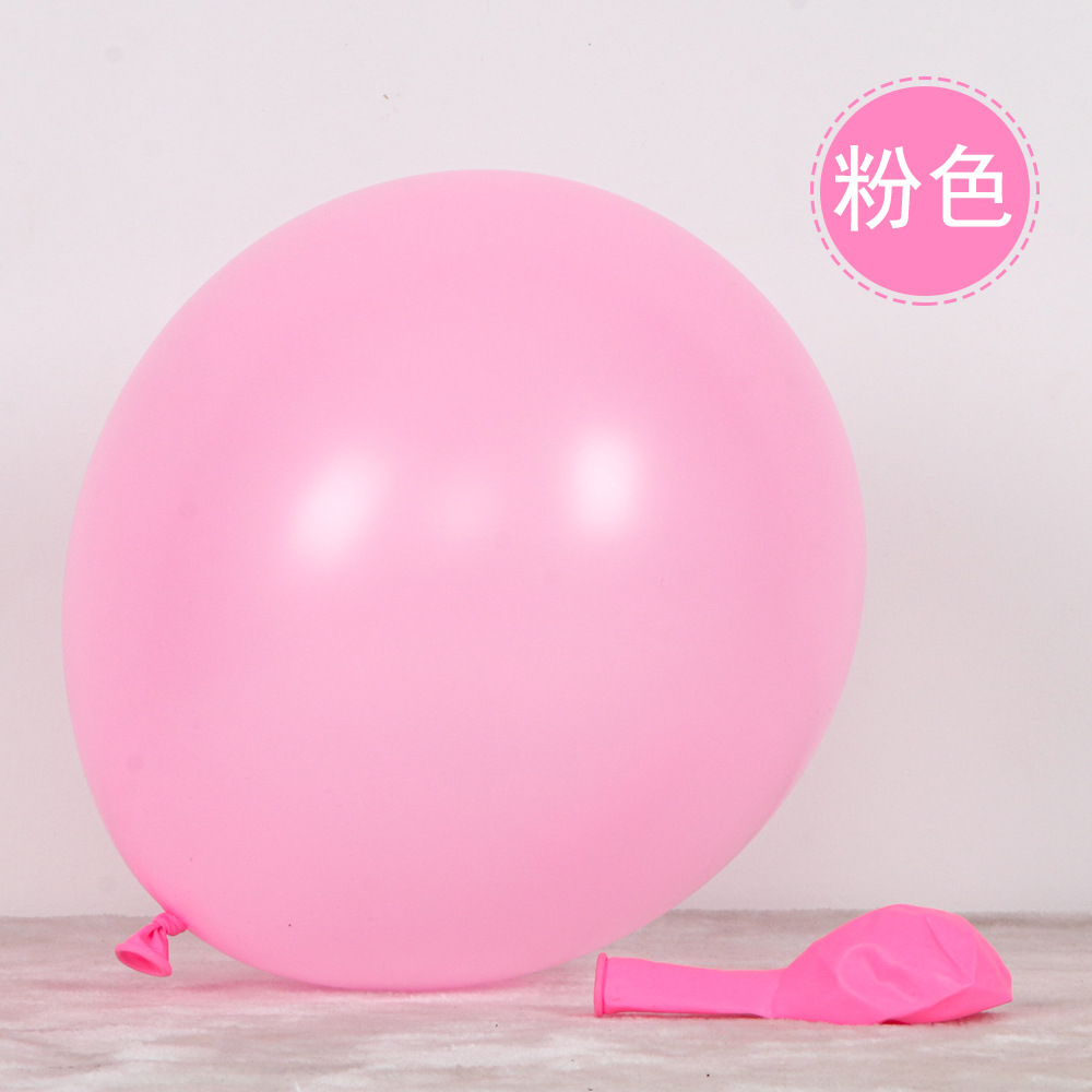 Globo decorativo Globo de látex de 12 pulgadas Decoración de fiesta al por mayor transfronteriza 2.8g Diseño de globo mate redondo