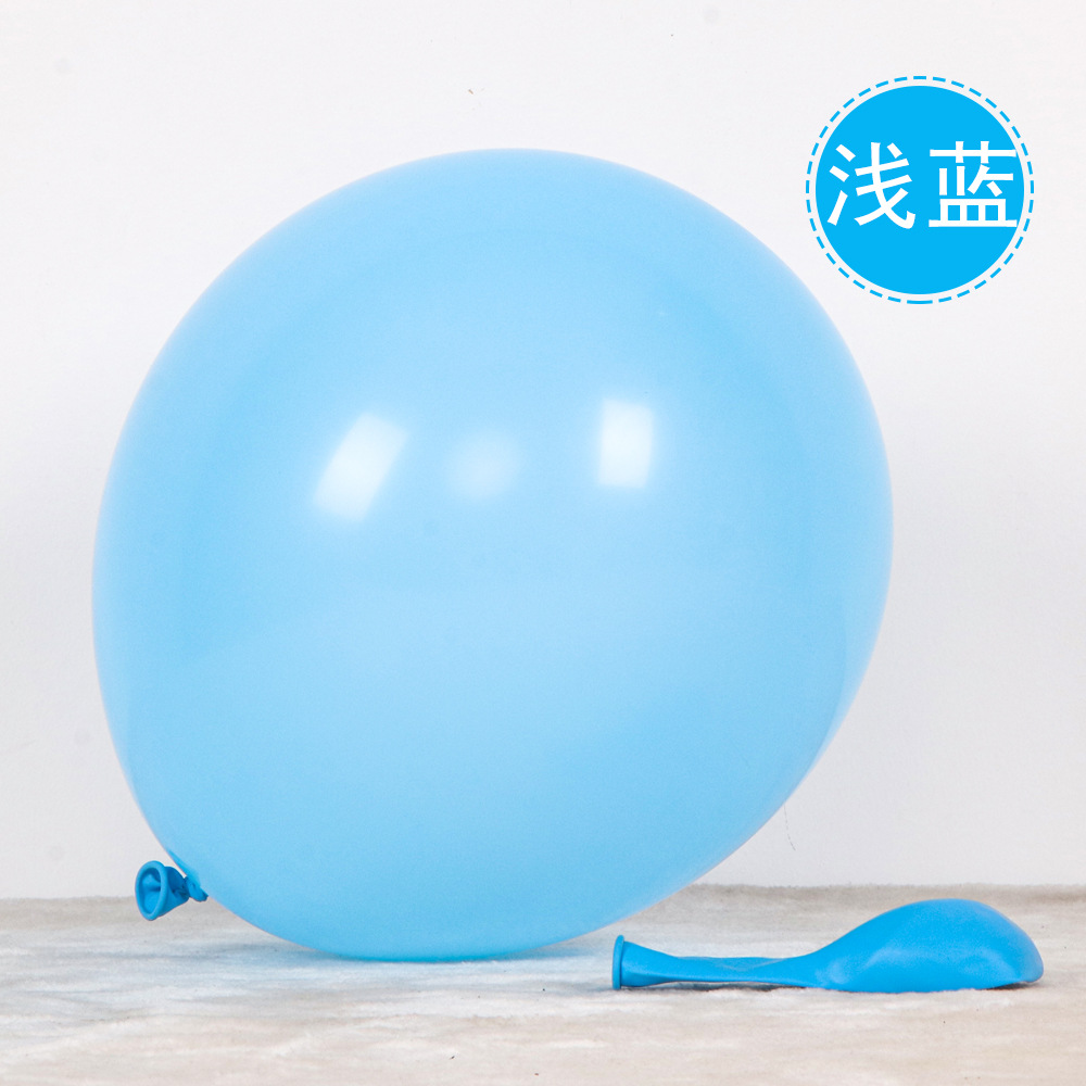 Globo decorativo Globo de látex de 12 pulgadas Decoración de fiesta al por mayor transfronteriza 2.8g Diseño de globo mate redondo