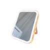 Japanese cute table big folding handheld mirror with light, internet celebrity