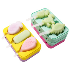 Manufacturer supplies food-grade silicone ice cream with lid, creative silicone ice cream mold, DIY ice cream mold