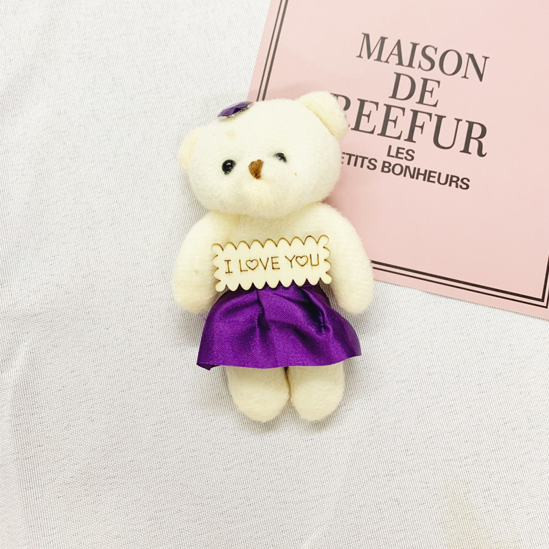 Purple, with little bears, English