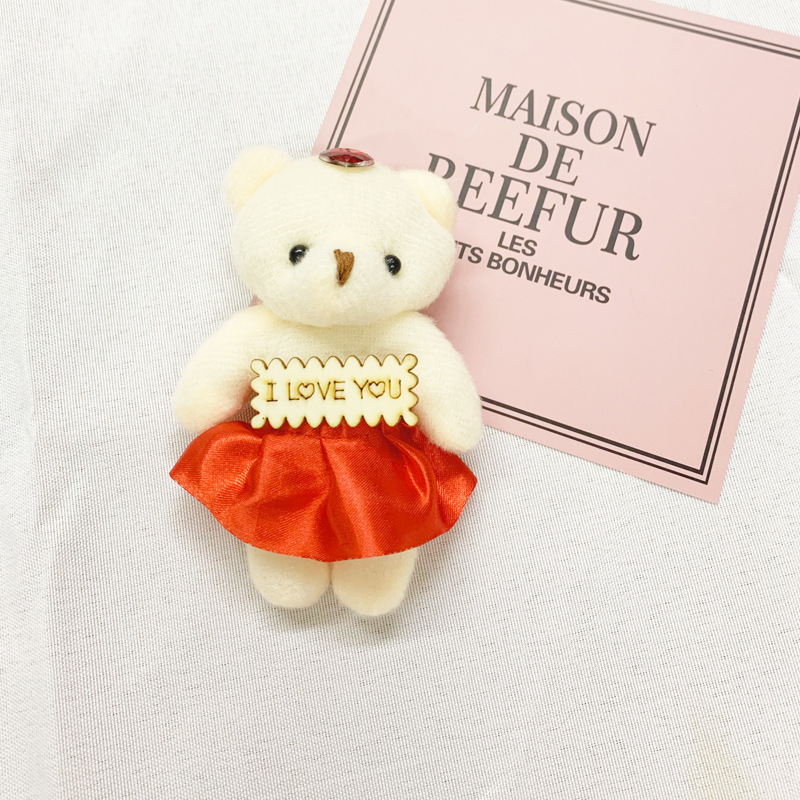 Red, with little bears, English