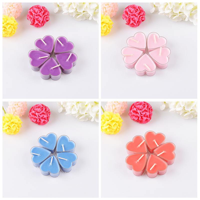 Velas con forma de corazón para cenas románticas y cumpleaños_voghion.com