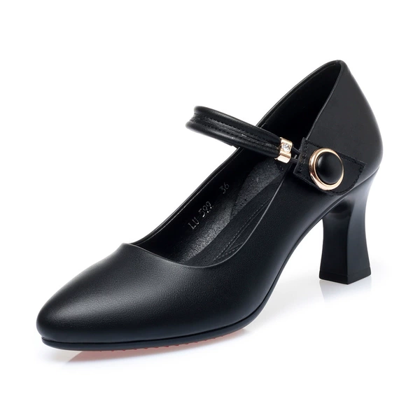 Single Shoes 690 Black 7CM