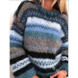 欧美毛衣休闲保暖针织衫 fashion ladies sweater сви́тер