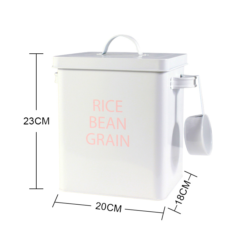 One-piece dropshipping rice bucket storage bucket iron bucket flour…