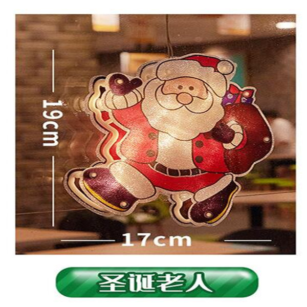 Amazon Venta caliente LED cocina ventana lechón luces colgantes luces de Navidad luces de colores decoración navideña escena ambiente luces