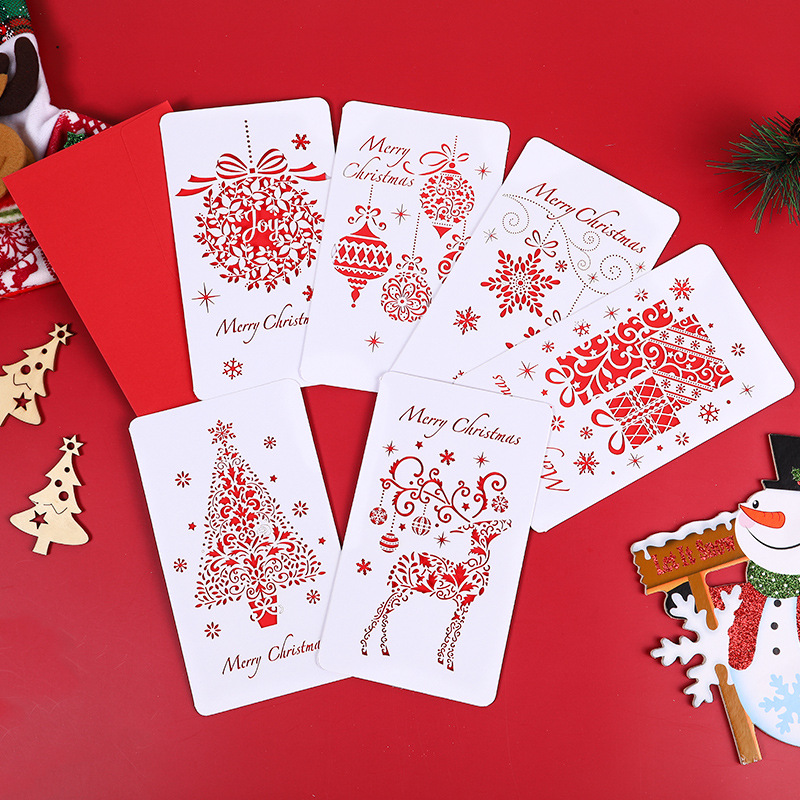 Christmas Hollow Greeting Card Blessing Thank You Birthday Holiday Card Envelope Amazon Card Hot Spot