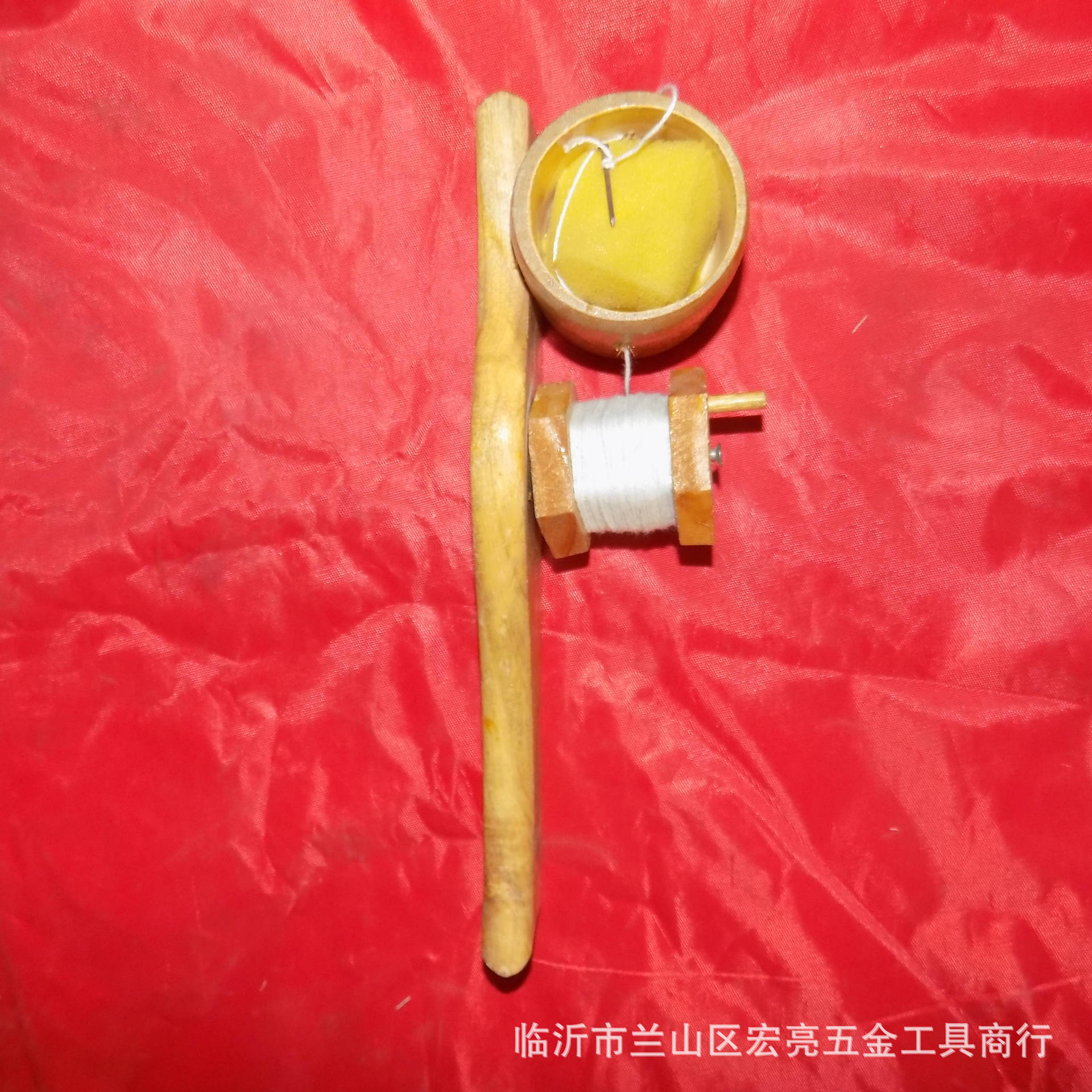 宏亮工具批发销售全竹墨斗 木塑墨斗 墨盒竹制便携混凝土木制