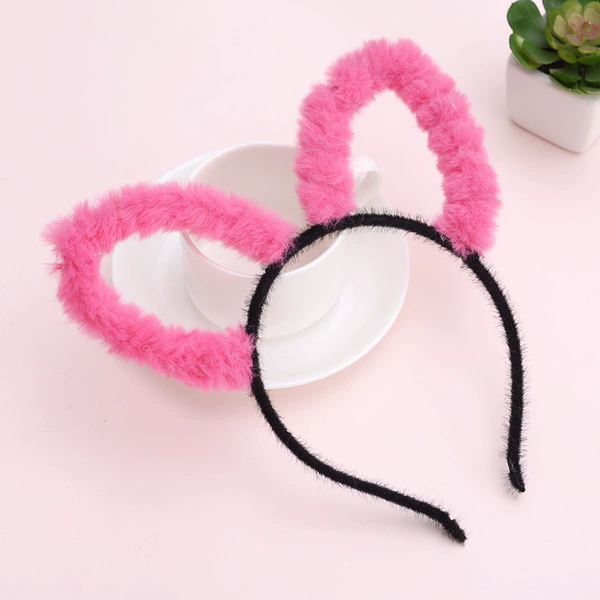 Rose red long hair ears