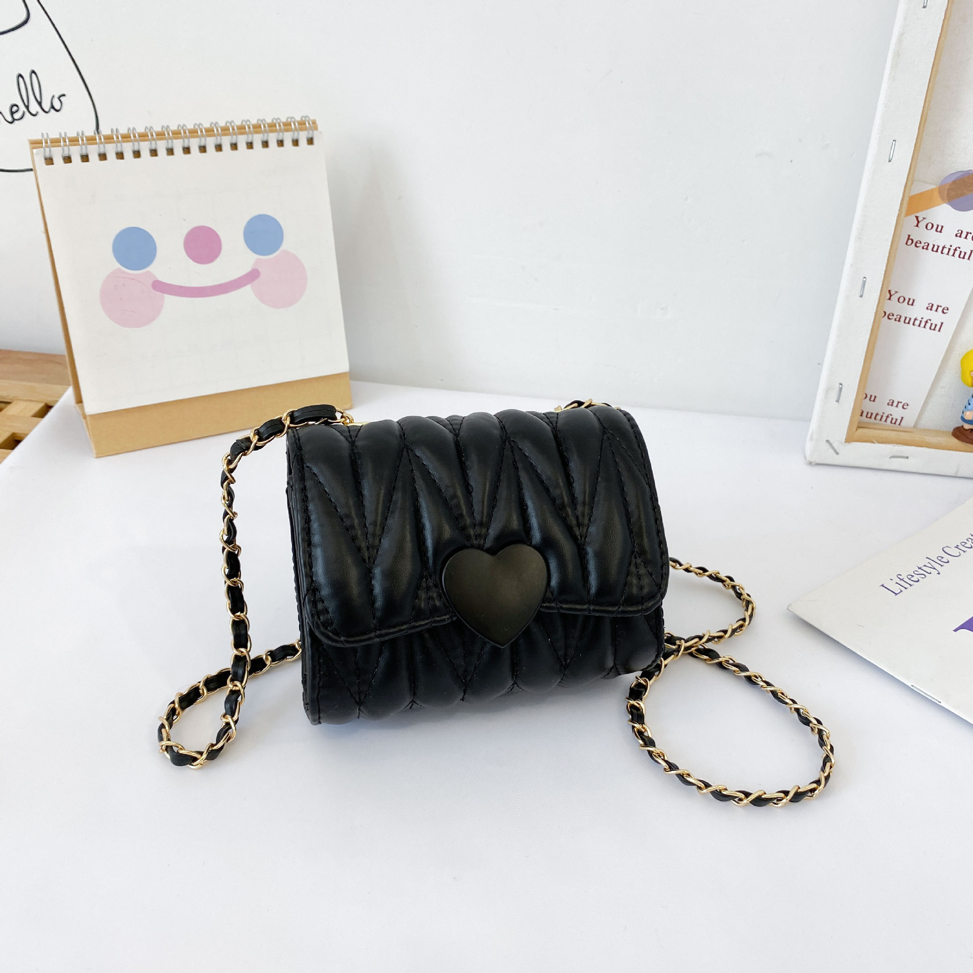 Bolso de los niños de moda bolsa de mensajero de las niñas de estilo occidental bebé princesa pequeña mochila Linda niña MINI BOLSA DE MODA
