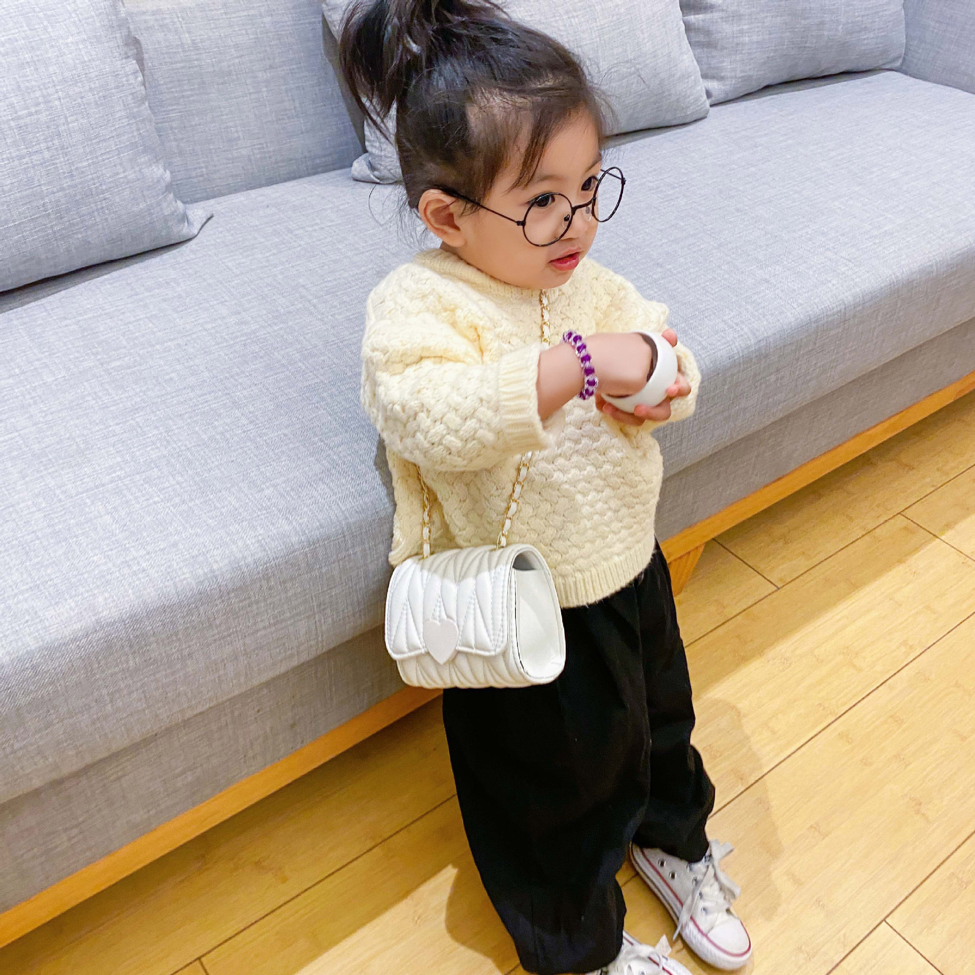 Bolso de los niños de moda bolsa de mensajero de las niñas de estilo occidental bebé princesa pequeña mochila Linda niña MINI BOLSA DE MODA