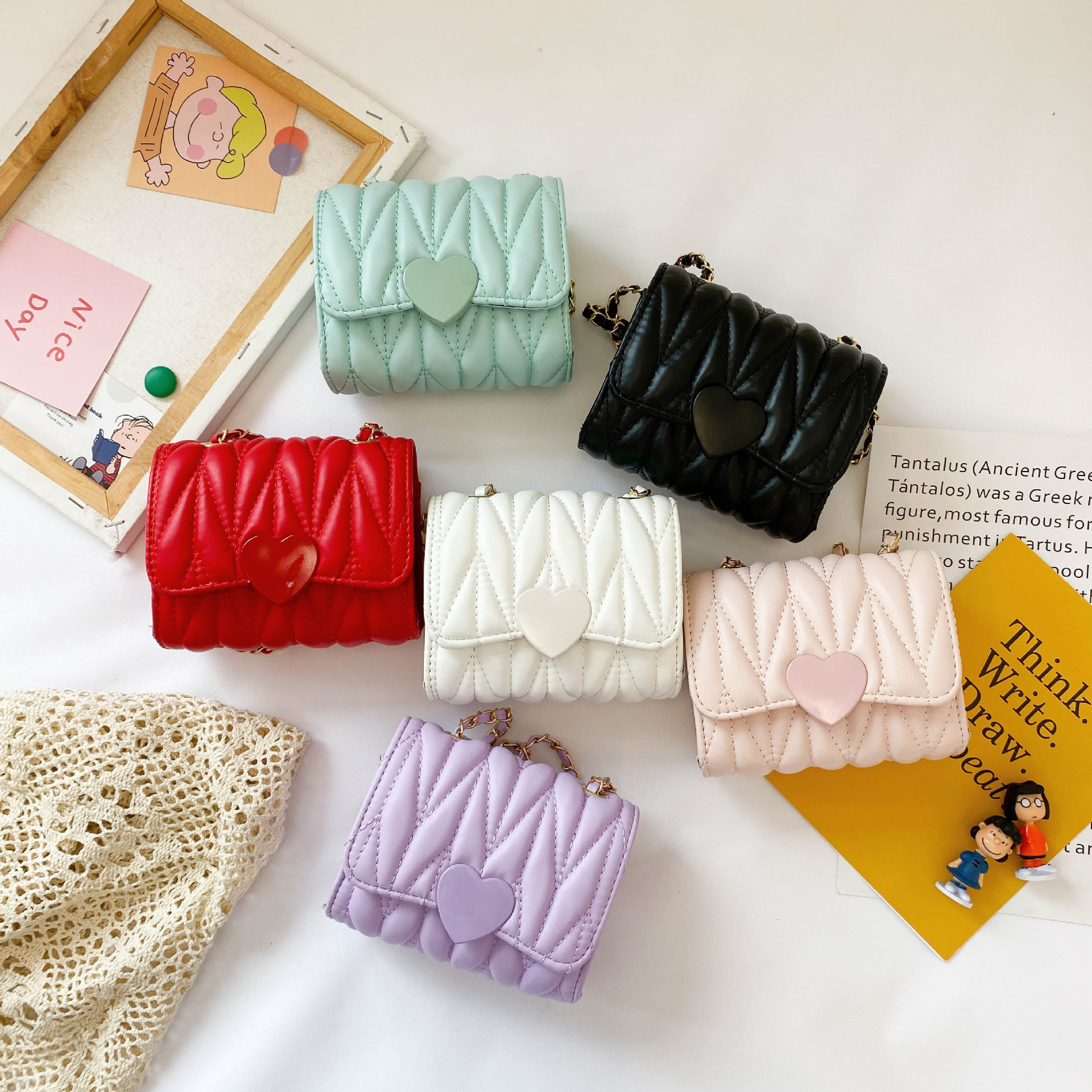 Bolso de los niños de moda bolsa de mensajero de las niñas de estilo occidental bebé princesa pequeña mochila Linda niña MINI BOLSA DE MODA