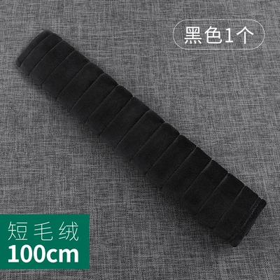 Seat belt shoulder pad: Safety Belt Shoulder Cover Warm - soft-short-plush-100cm-black-1