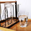 Creative crystal irregular glass -shaped hammer pattern glass cup house gift whiskey beer glass