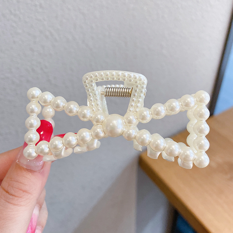 Corea del Sur ins horquilla cuadrada clip de la Cabeza trasera agarre del pelo estilo coreano elegante clip de pelo grande baño updo clip de tiburón