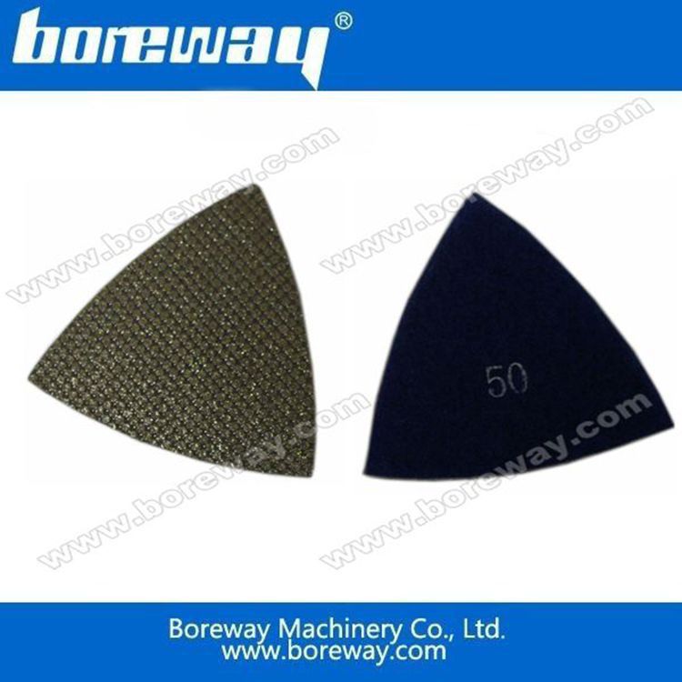 三角型电镀磨片 优质耐用水磨片 各种规格金刚石软磨片