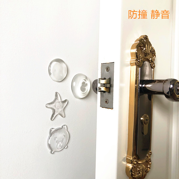 Pegatinas Anticolisión de silicona sin costuras fuertes manija de la puerta Almohadilla anticolisión del Gabinete protección de la pared pegatinas silenciosas protección de la pared pegatinas de silenciador anticolisión