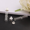 Hourglass glass direct tube bottle pendant accessories threading hat Put fine sand rice carving bottle necklace handmade material accessories