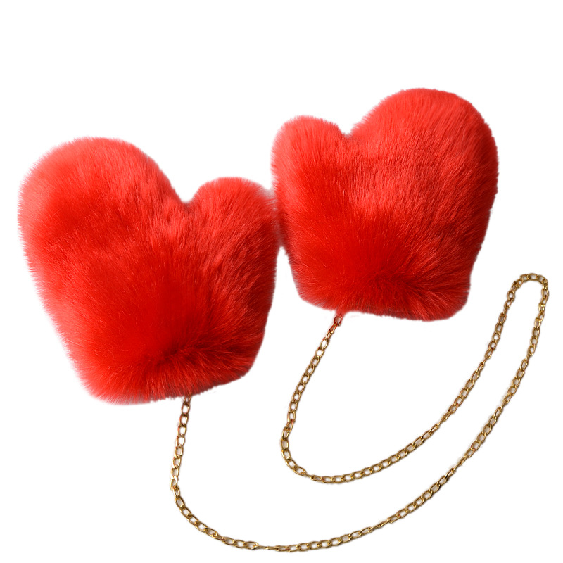 Otoño e Invierno nuevo Halter moda caliente mitones de piel de zorro guantes de piel al aire libre al por mayor