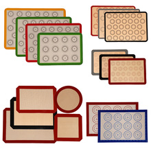 硅胶烤垫组合套装硅胶烘焙垫耐温马卡龙烤垫烤箱垫跨境baking mat