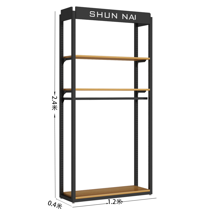 Estantes de exhibición de ropa para tienda de ropa masculina, estantes de exhibición de trajes de hierro forjado de varias capas, accesorios de exhibición de ropa