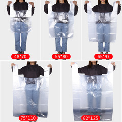 Large and Thick Back Pack Fashion Hand-held Transparent White Plastic Bag Household Packing Bag Supermarket Shopping Bag Wholesale