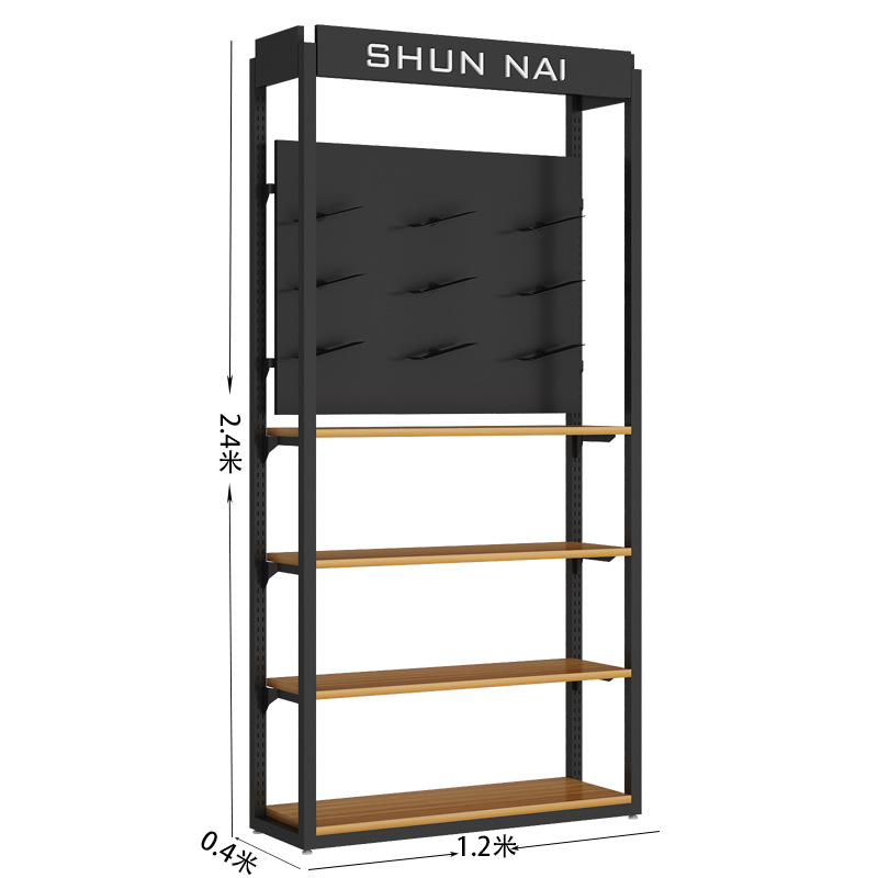 Estantes de exhibición de ropa para tienda de ropa masculina, estantes de exhibición de trajes de hierro forjado de varias capas, accesorios de exhibición de ropa