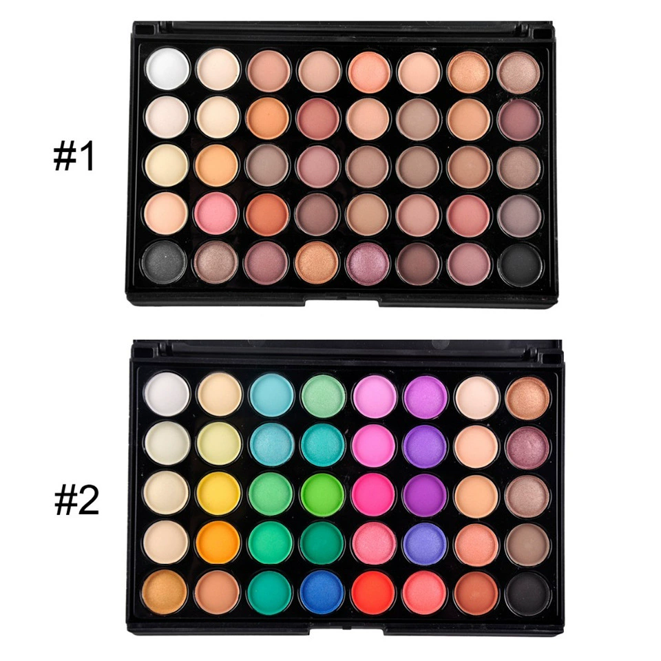 Eyeshadow Palette POPFEEL 40-color, pearl & matte finishes, earth or candy tones