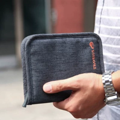 Waterproof organizer bag for traveling, passport bag, wallet, card holder, direct factory sales, mid length