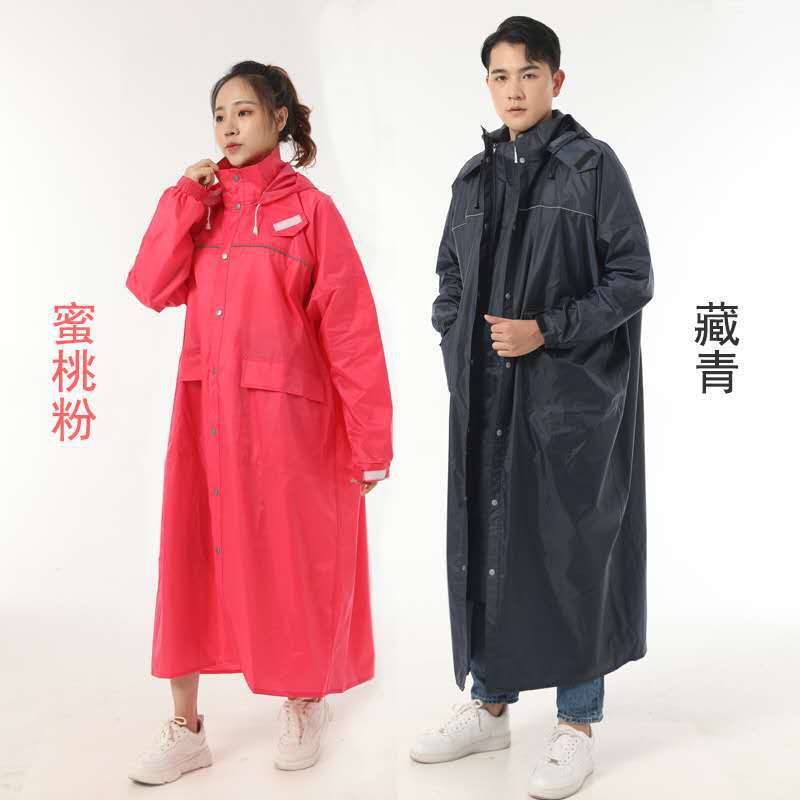 Factory wholesale extended single trench coat raincoat adult outdoor hiking men and women riding long raincoat Factory wholesale extended single trench coat raincoat adult outdoor hiking men and women riding long raincoat