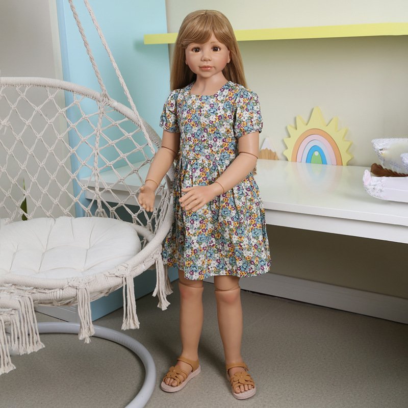 120cm niños mayores 5-6 años Niña muñeca centro comercial personalidad creativa Decoración Ropa Infantil modelo simulación muñeca