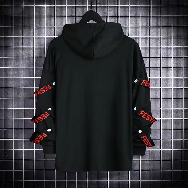 Худи брендов Trend, oversized осень для хип-хопа, стиль с двумя рукавами
