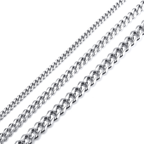 Hiphop men's trendy thick stainless steel necklace titanium steel Cuban sweatshirt chain women's choker sweater clavicle NC-529
