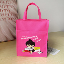 学生手提袋男女儿童动漫书包牛津布补习袋卡通大容量拎书袋印logo