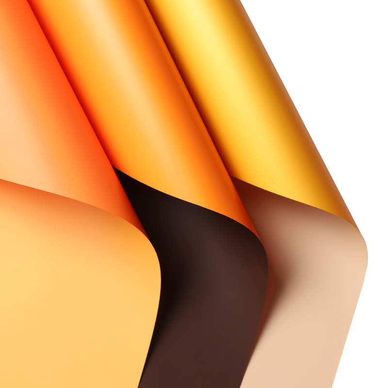 鲜花包装纸蜜糖纸加厚防水双色纸OPP包装材料花束礼品义乌干花