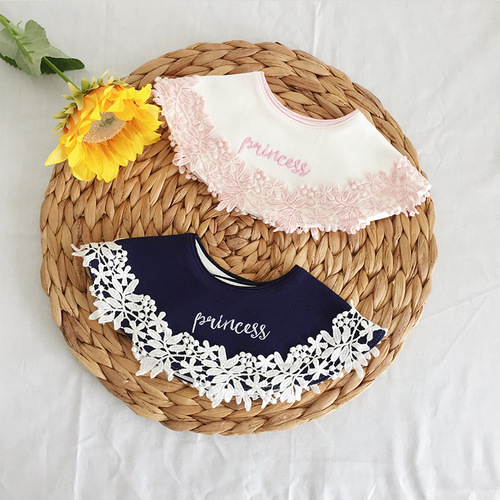 ins Korean version spring and autumn new style baby girl bib baby saliva towel newborn one year old bib saliva bag 0-2 years old