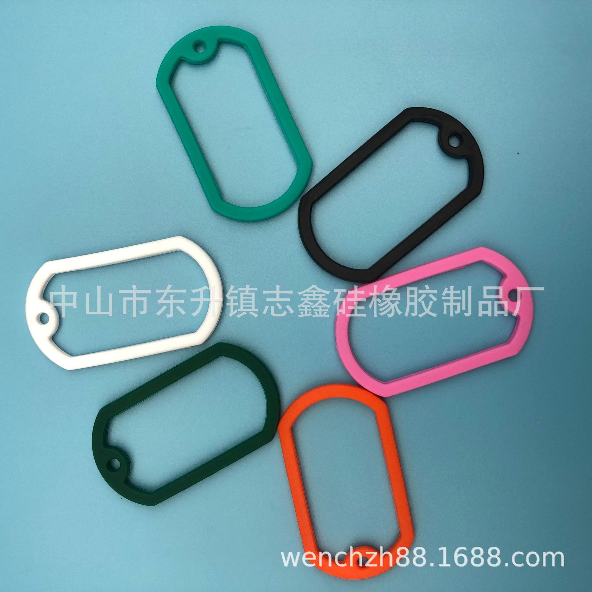 中山硅胶厂硅胶狗牌套硅胶圈硅胶套 硅胶产品长方形狗牌50*30胶圈